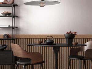 Panelling Brown Wallpaper - Woods and Wicker Collection